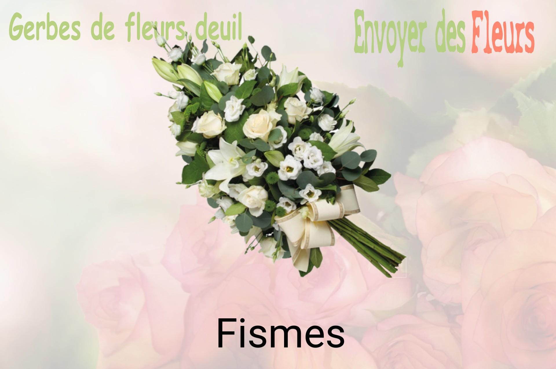Gerbe de fleurs de deuil livrée à Fismes
